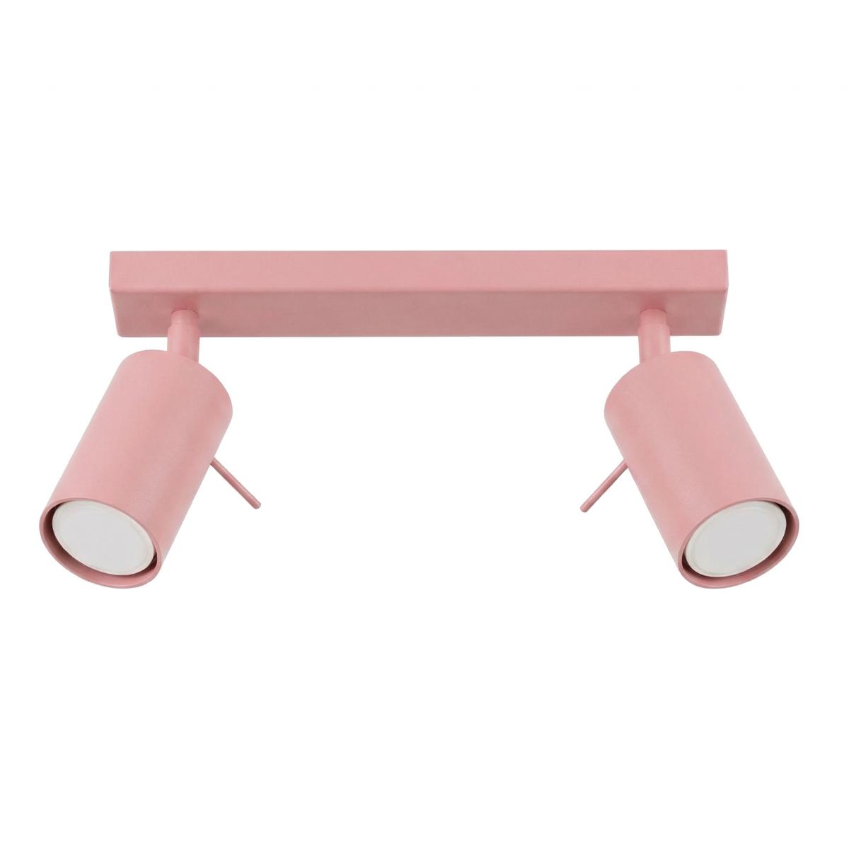 Sollux Plafón RING 2 rosa 
