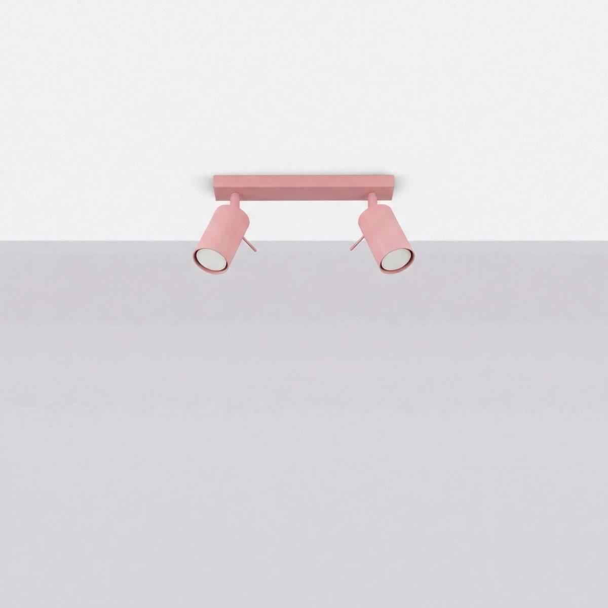 Sollux Plafón RING 2 rosa 