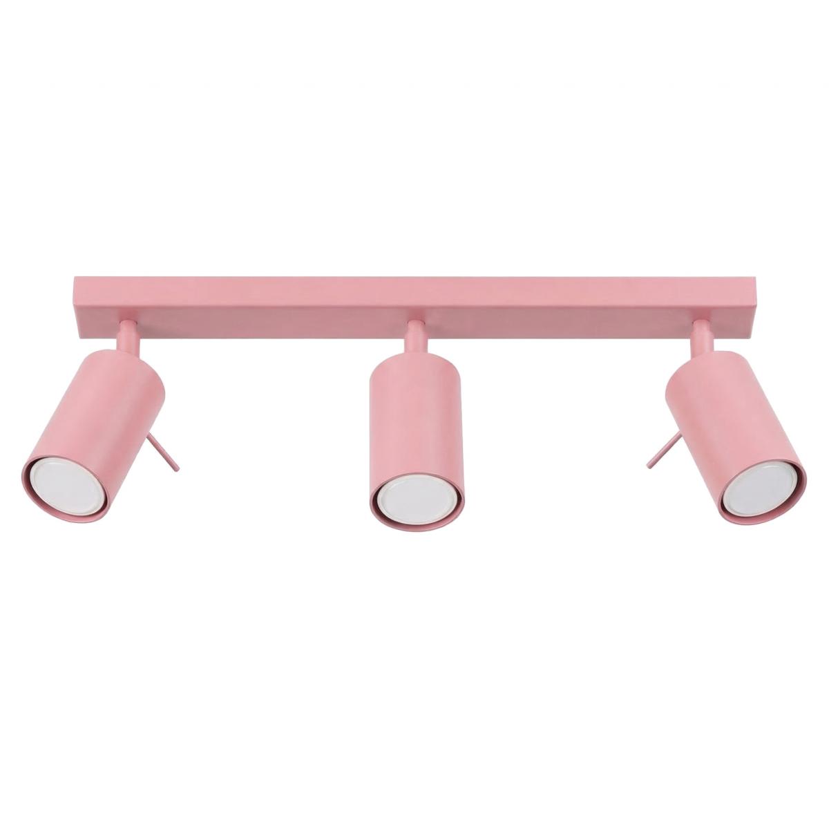 Sollux Plafón RING 3L rosa 