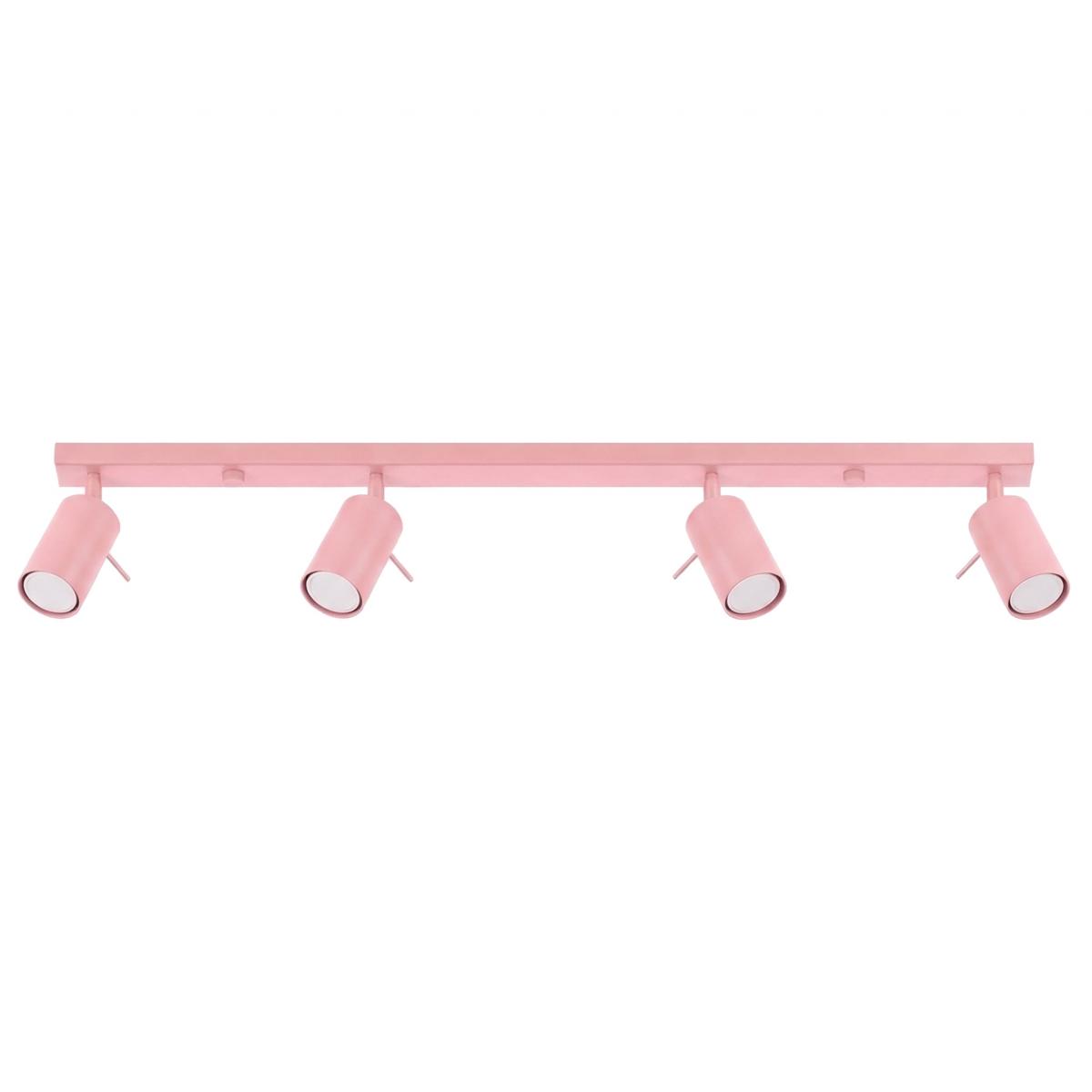 Sollux Plafón RING 4L rosa 