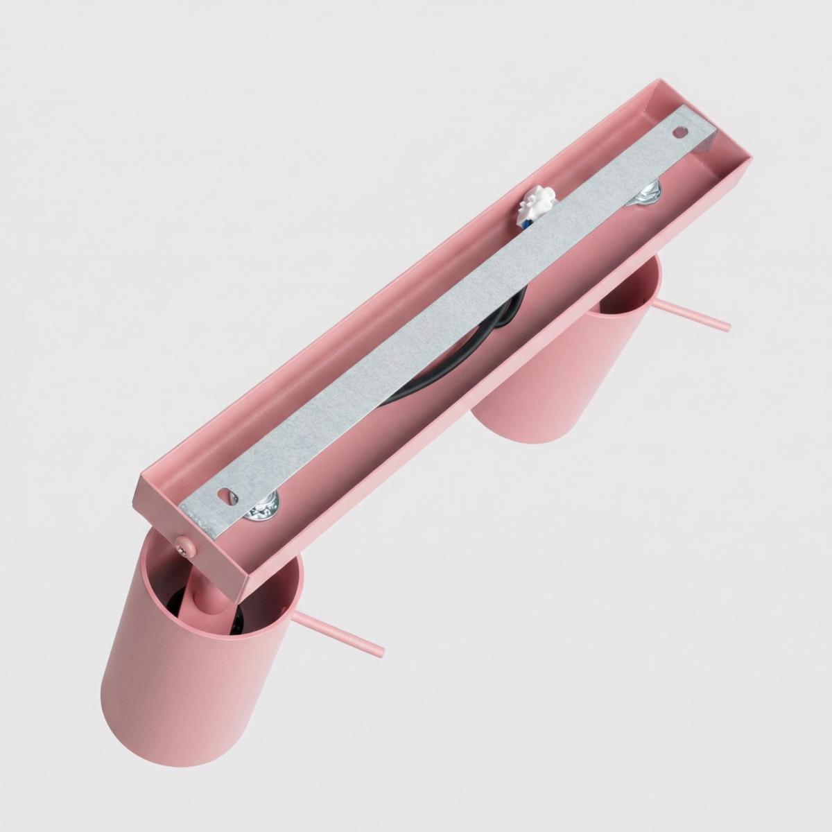 Sollux Plafón RING 6L rosa 