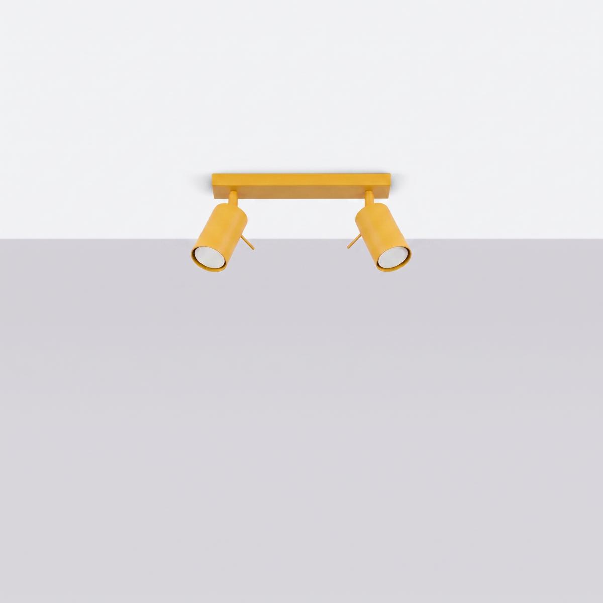 Sollux Plafón RING 2 amarillo 