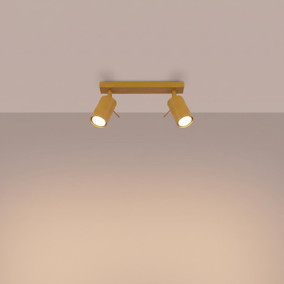 Sollux Plafón RING 2 amarillo 