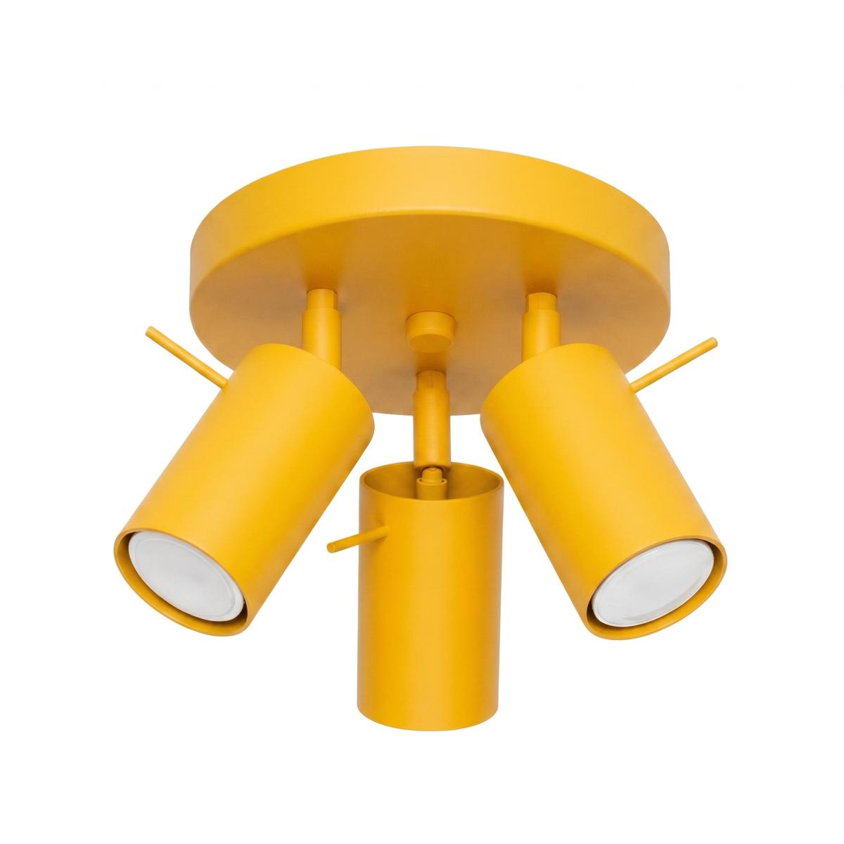 Sollux Plafón RING 3P amarillo 