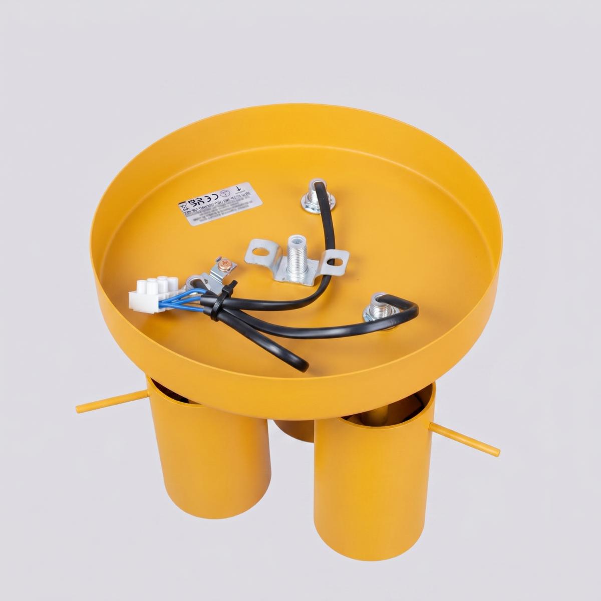 Sollux Plafón RING 3P amarillo 