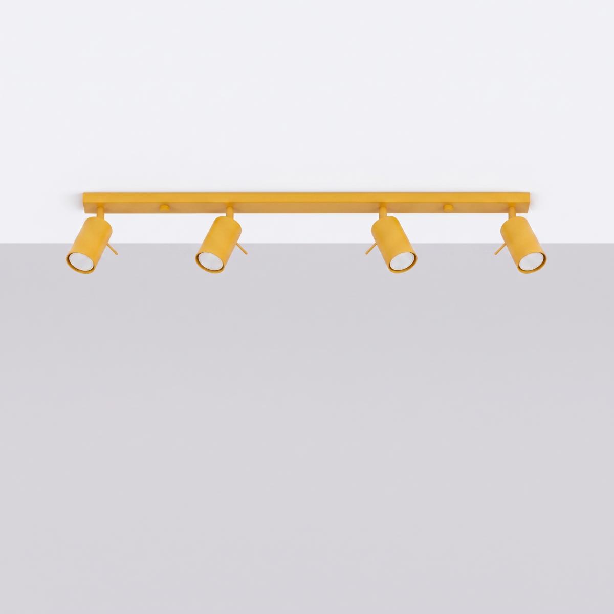 Sollux Plafón RING 4L amarillo 