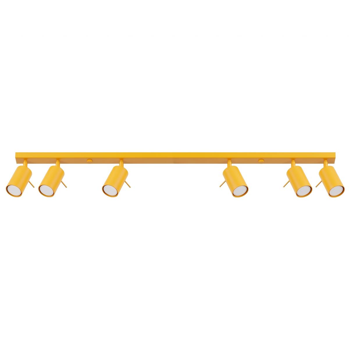 Sollux Plafón RING 6L amarillo 