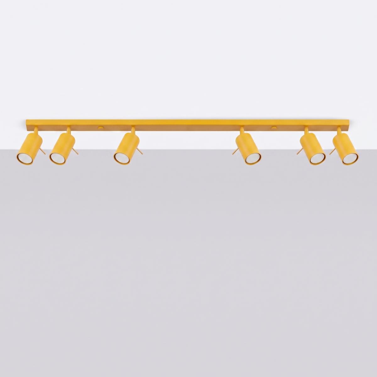 Sollux Plafón RING 6L amarillo 