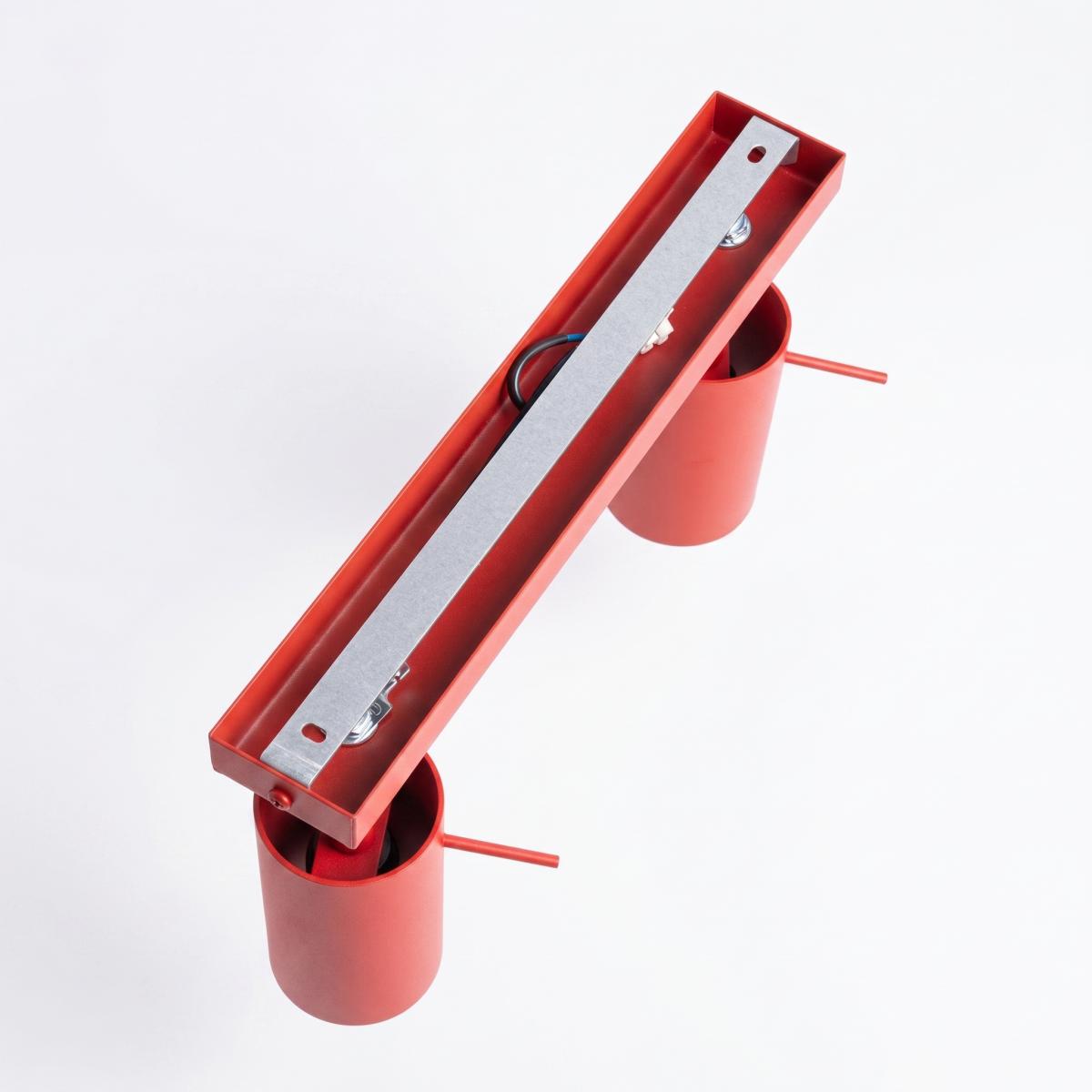 Sollux Plafón RING 2 rojo 