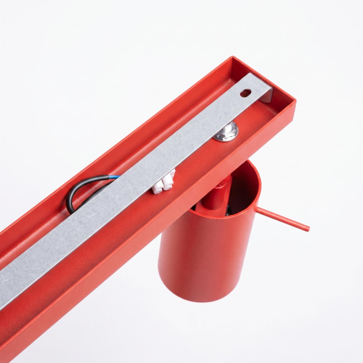 Sollux Plafón RING 6L rojo 