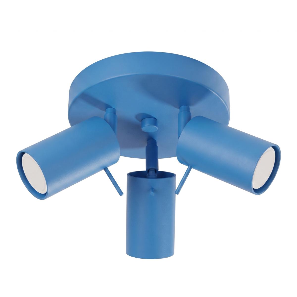 Sollux Plafón RING 3P azur 