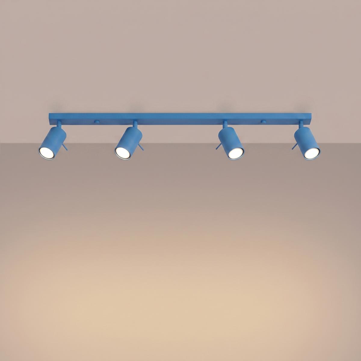 Sollux Plafón RING 4L azur 