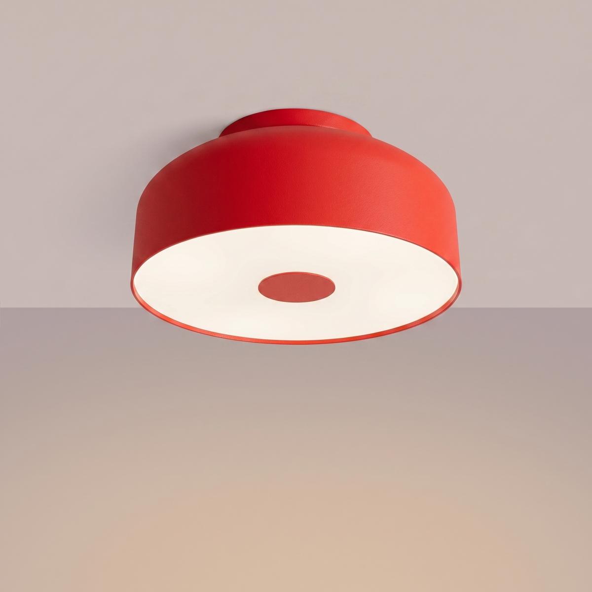 Sollux Plafón OMIQ rojo 