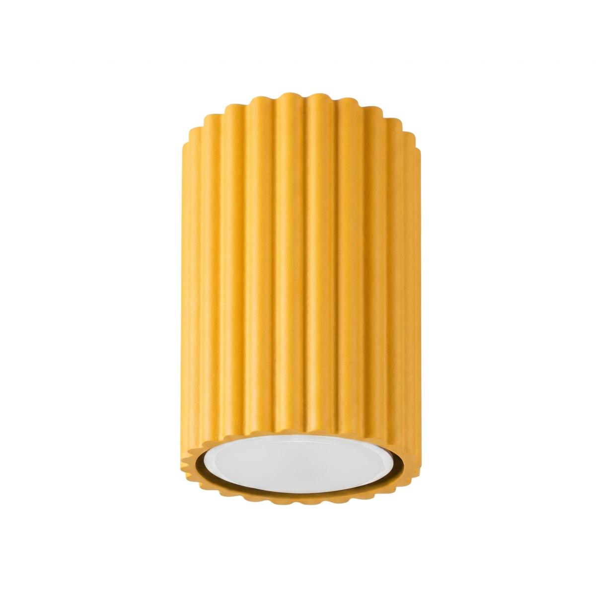 Sollux Plafón KARBON 10 amarillo 