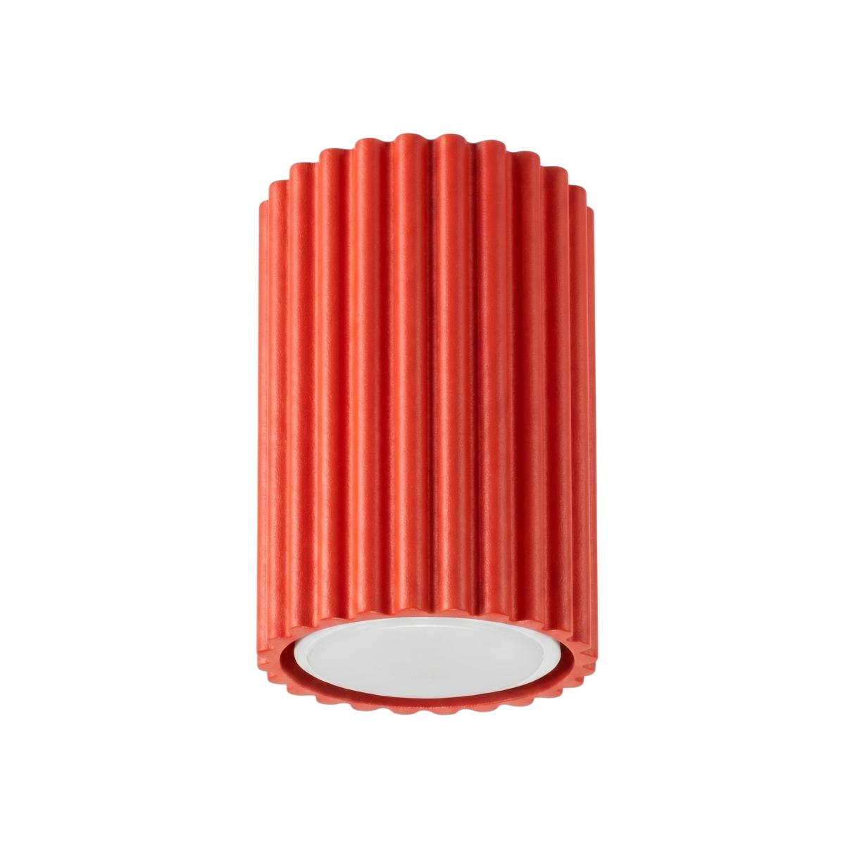 Sollux Plafón KARBON 10 rojo 