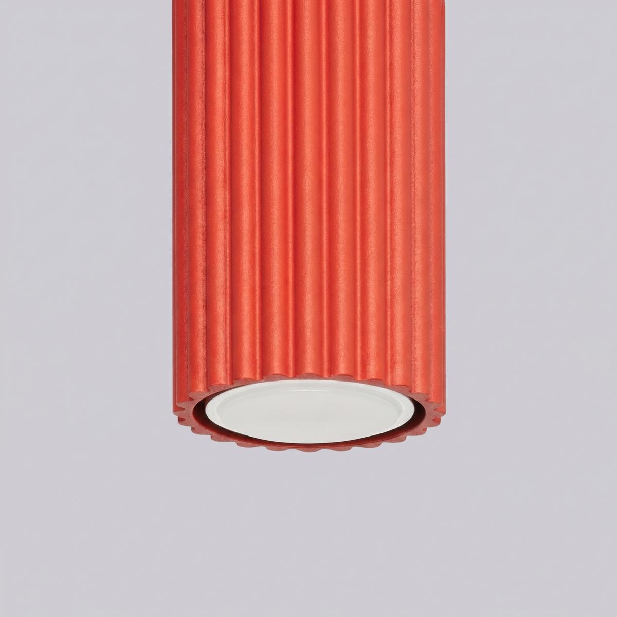 Sollux Plafón KARBON 10 rojo 