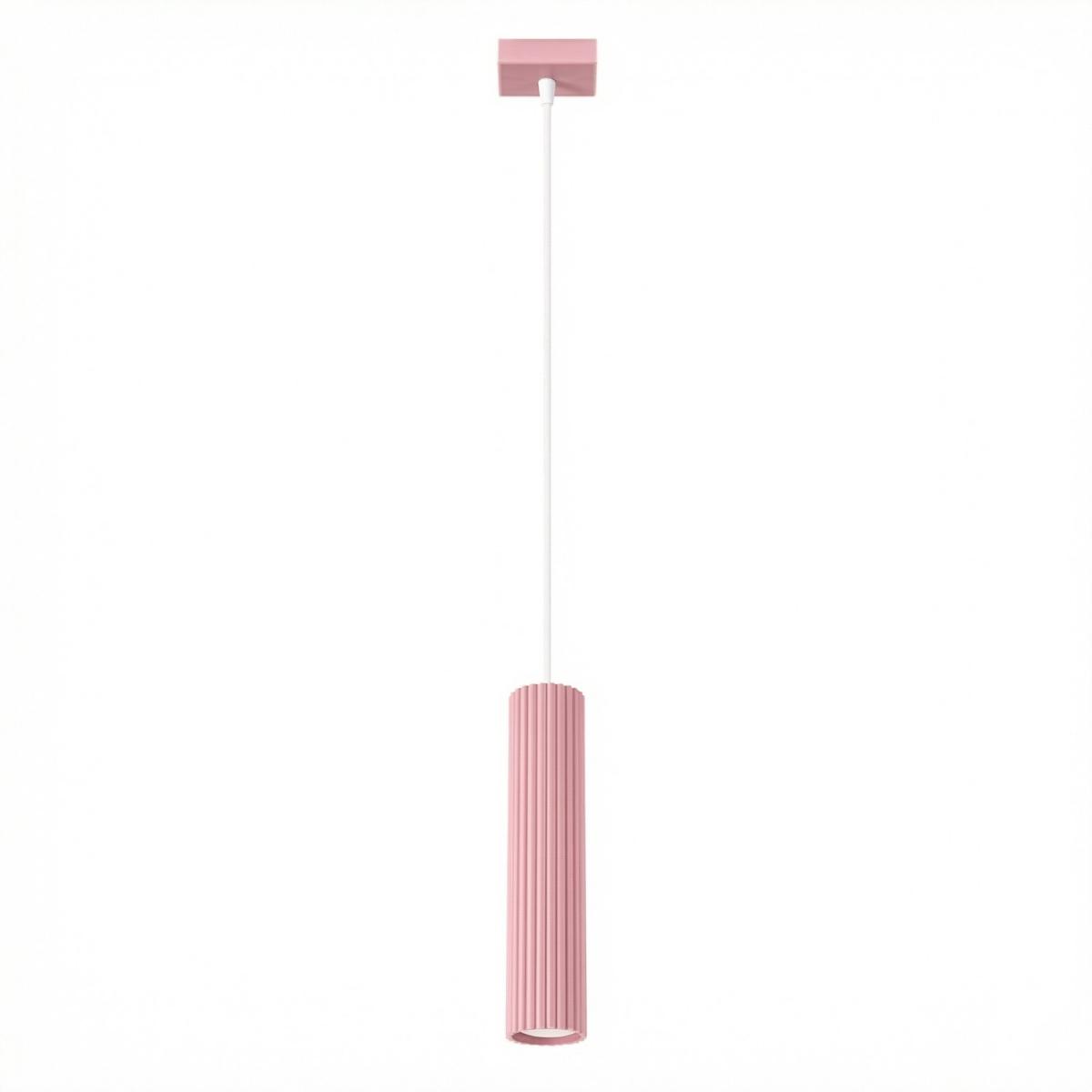 Sollux Lámpara colgante KARBON 1 rosa 