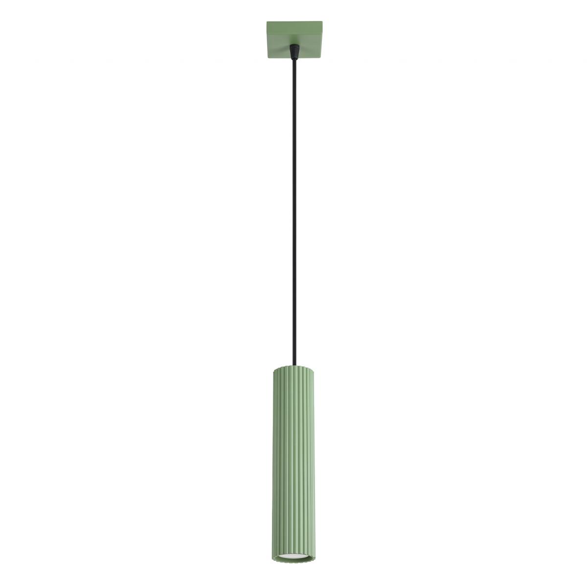 Sollux Lámpara colgante KARBON 1 salvia 