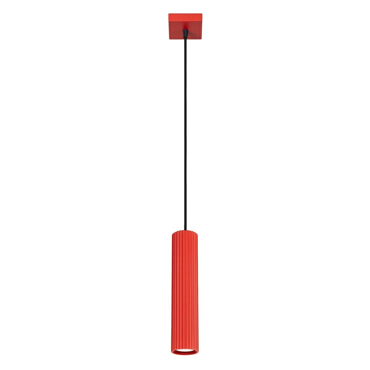 Sollux Lámpara colgante KARBON 1 rojo 