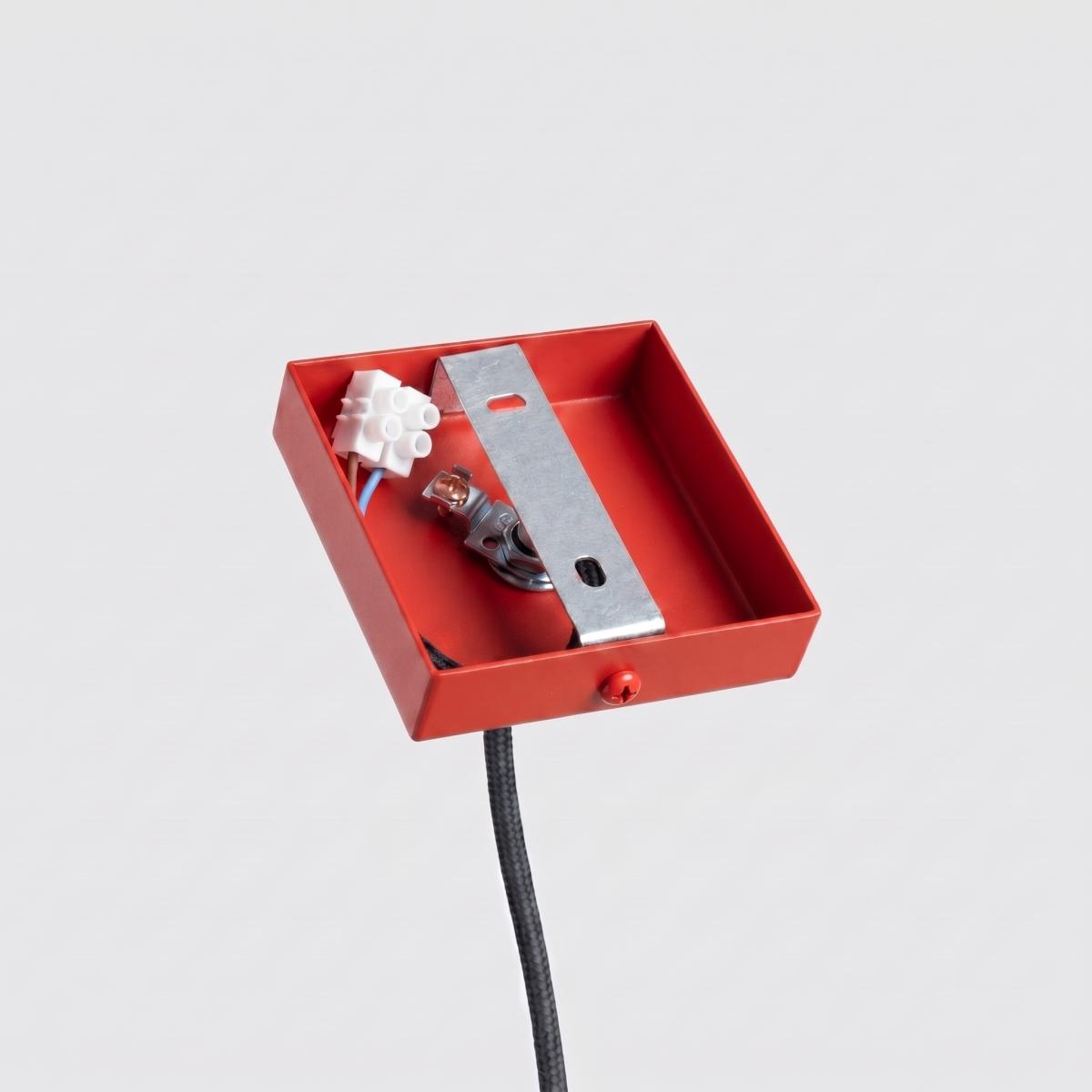 Sollux Lámpara colgante KARBON 1 rojo 