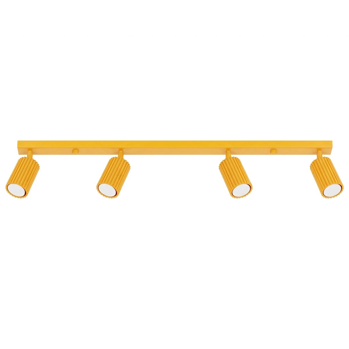 Sollux Plafón KARBON 4L amarillo 