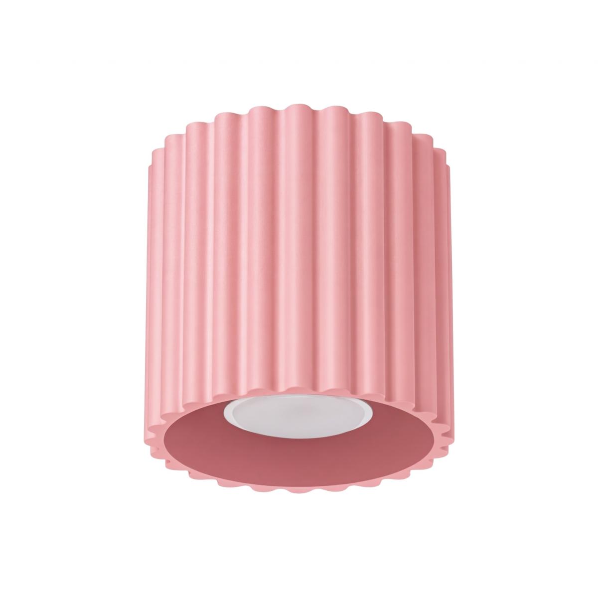Sollux Plafón AURA 1 rosa GU10 