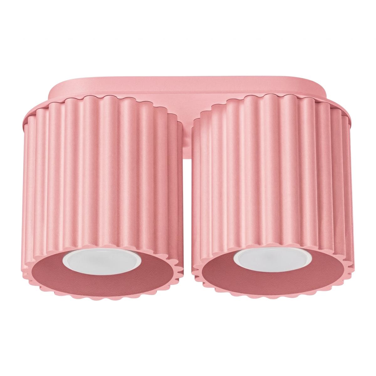 Sollux Plafón AURA 2 rosa GU10 