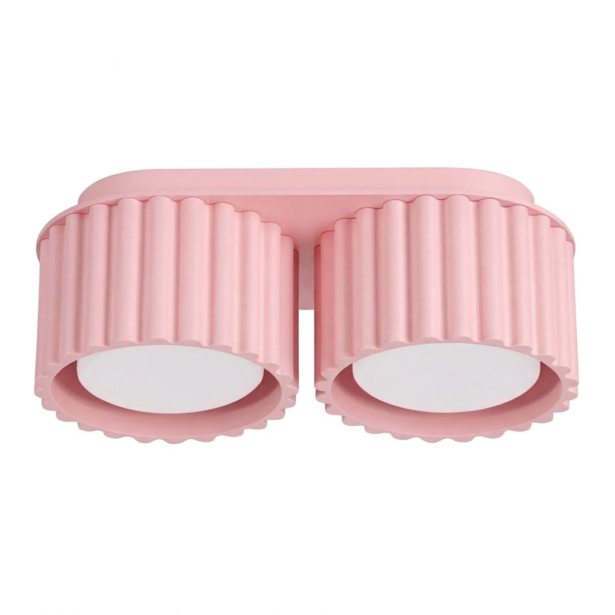 Sollux Plafón AURA 2 rosa Gx53 