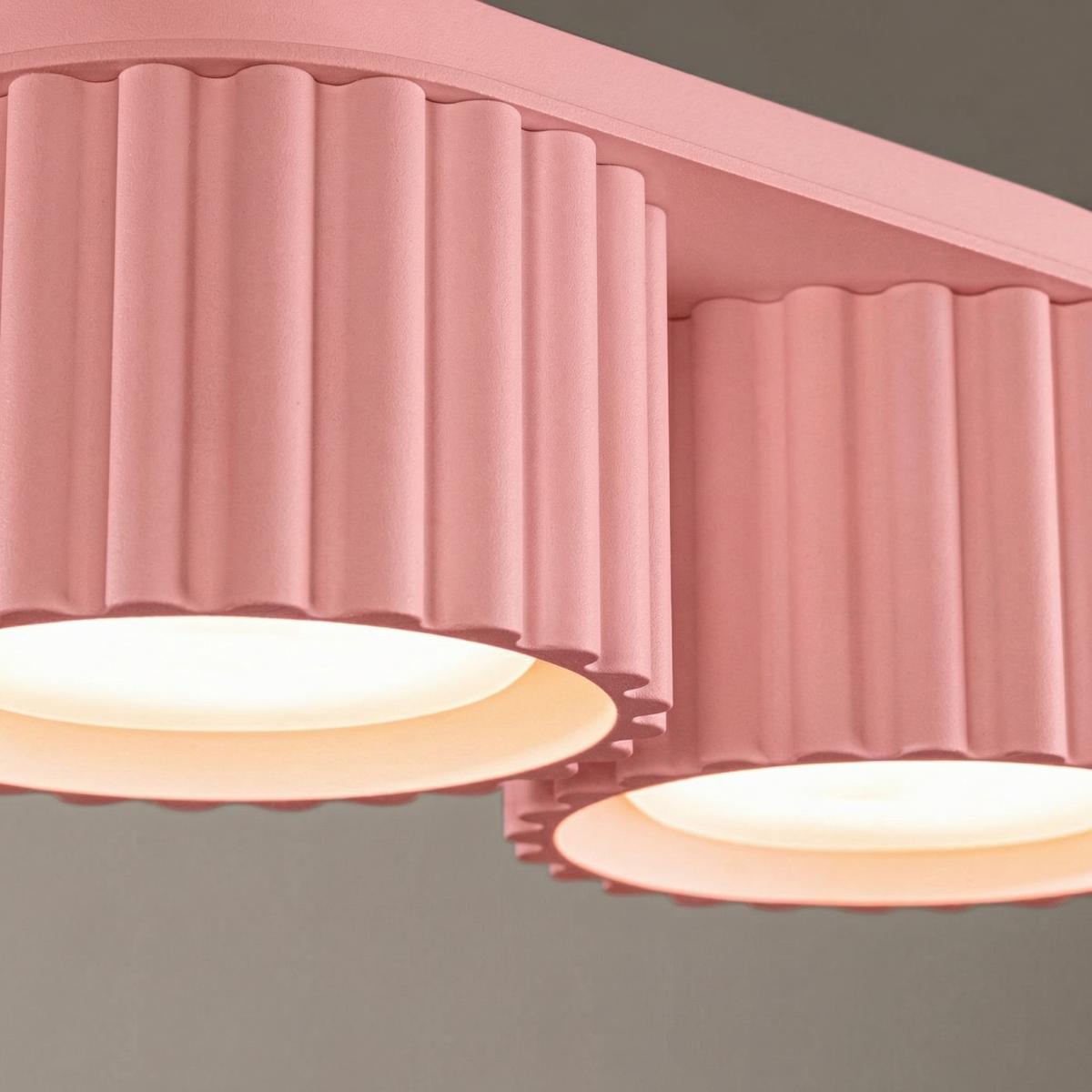 Sollux Plafón AURA 2 rosa Gx53 