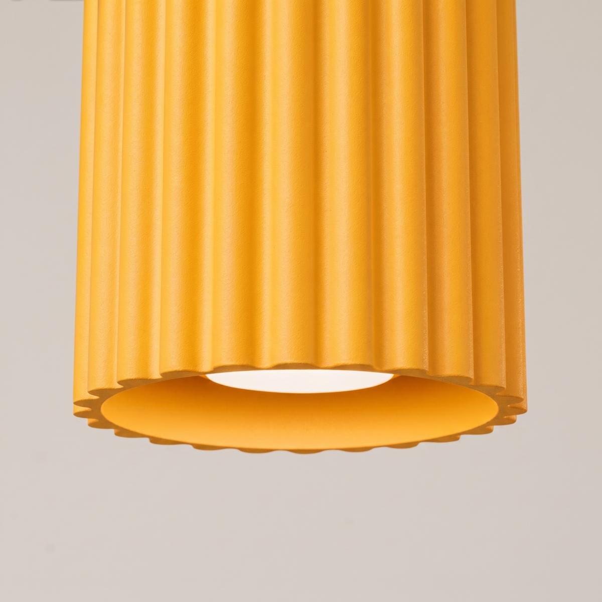 Sollux Plafón AURA 1 amarillo GU10 