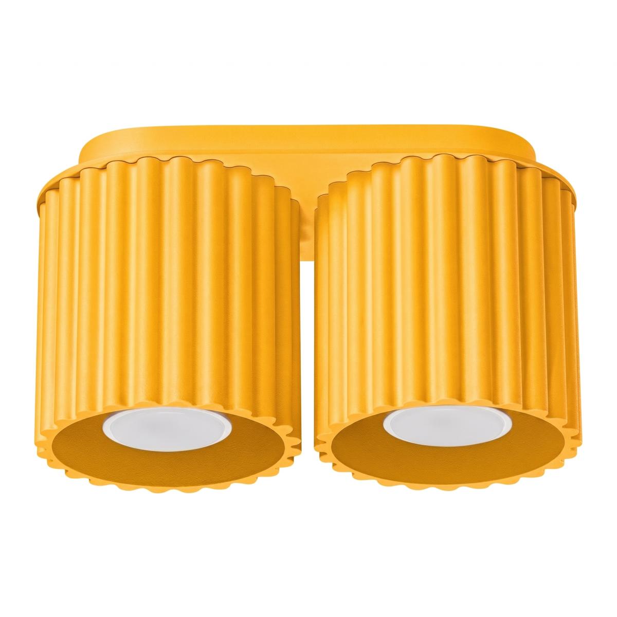 Sollux Plafón AURA 2 amarillo GU10 