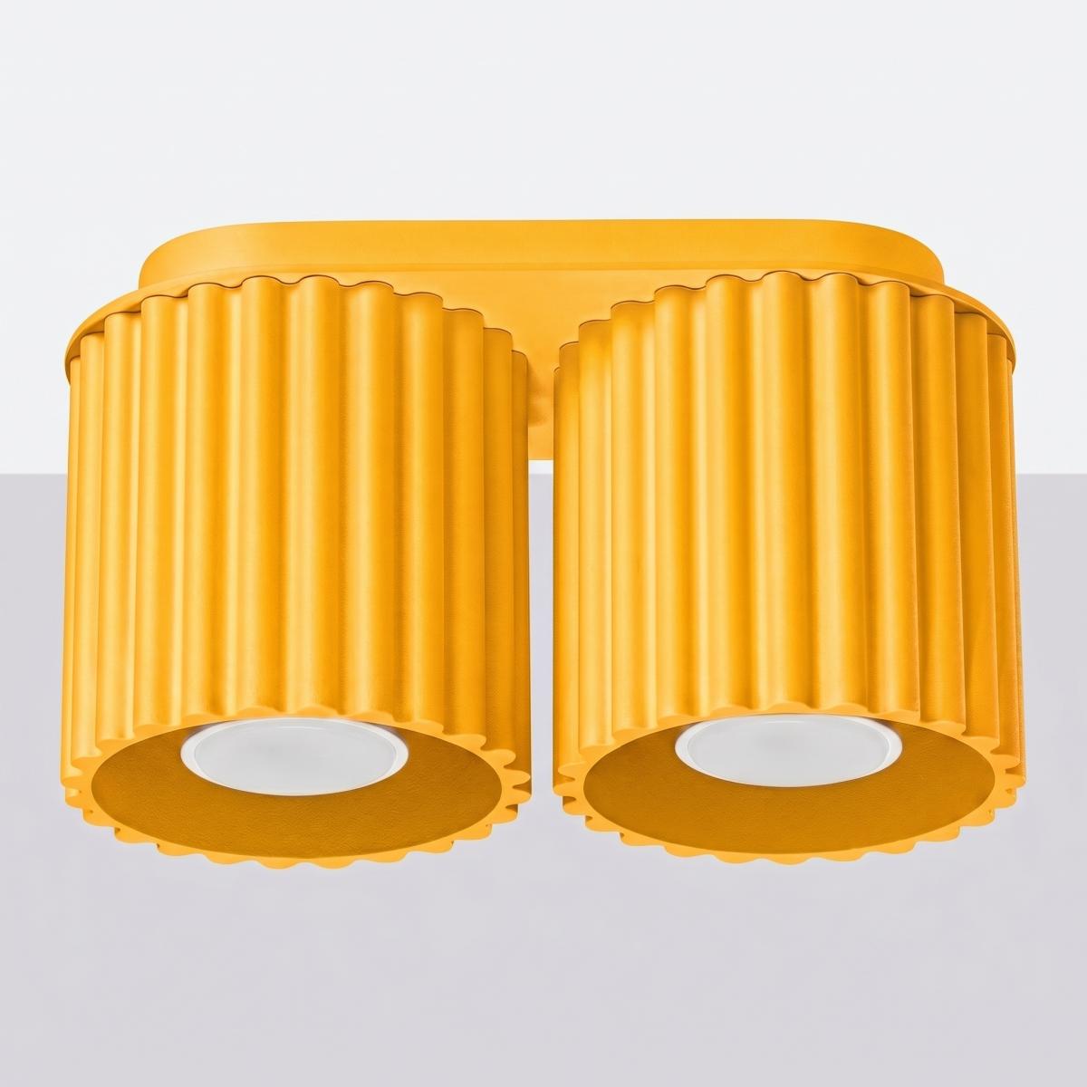 Sollux Plafón AURA 2 amarillo GU10 