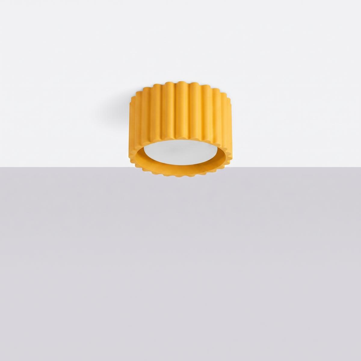 Sollux Plafón AURA 1 amarillo Gx53 