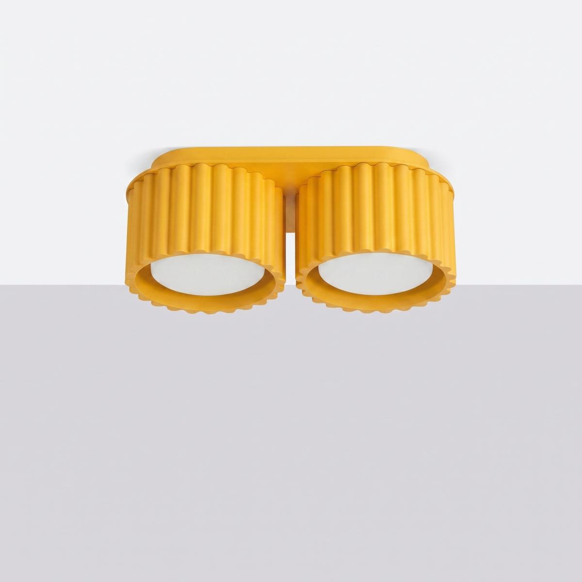 Sollux Plafón AURA 2 amarillo Gx53 