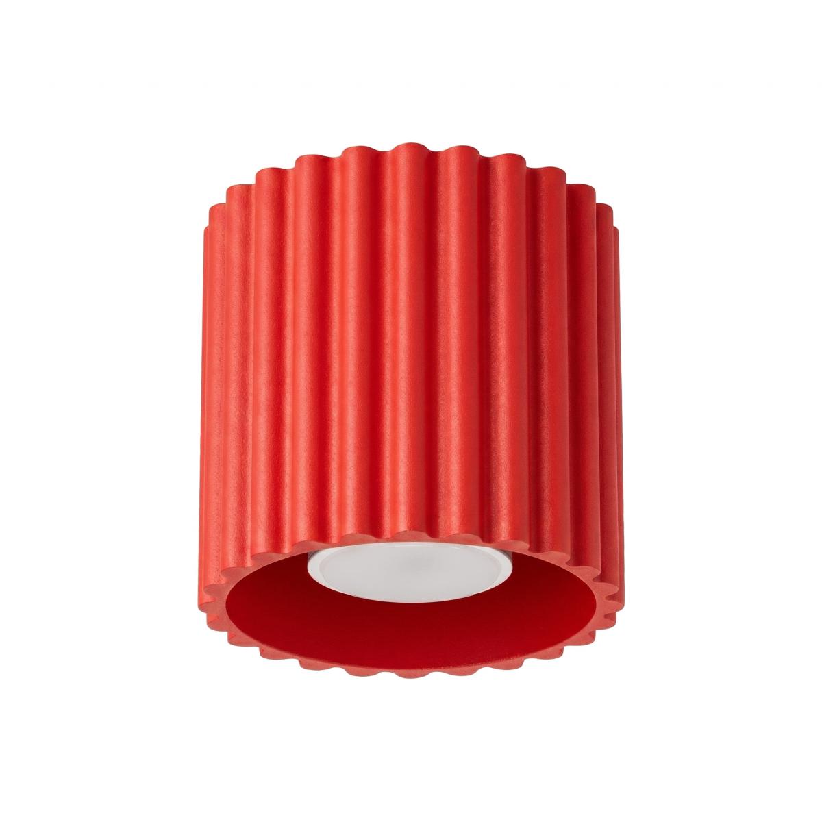 Sollux Plafón AURA 1 rojo GU10 
