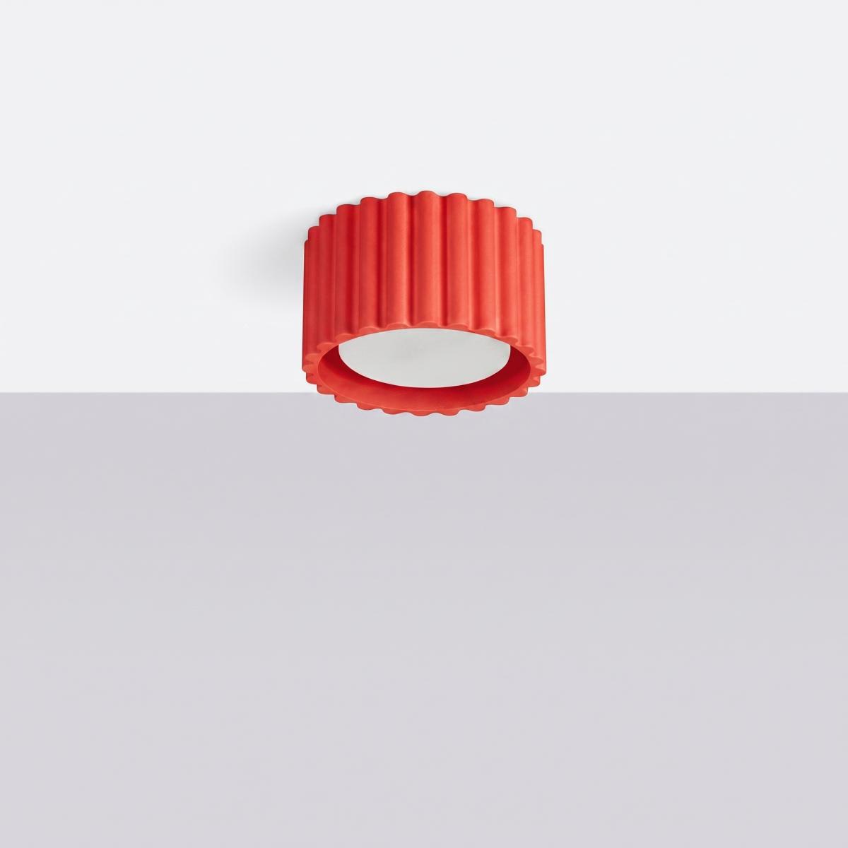 Sollux Plafón AURA 1 rojo Gx53 