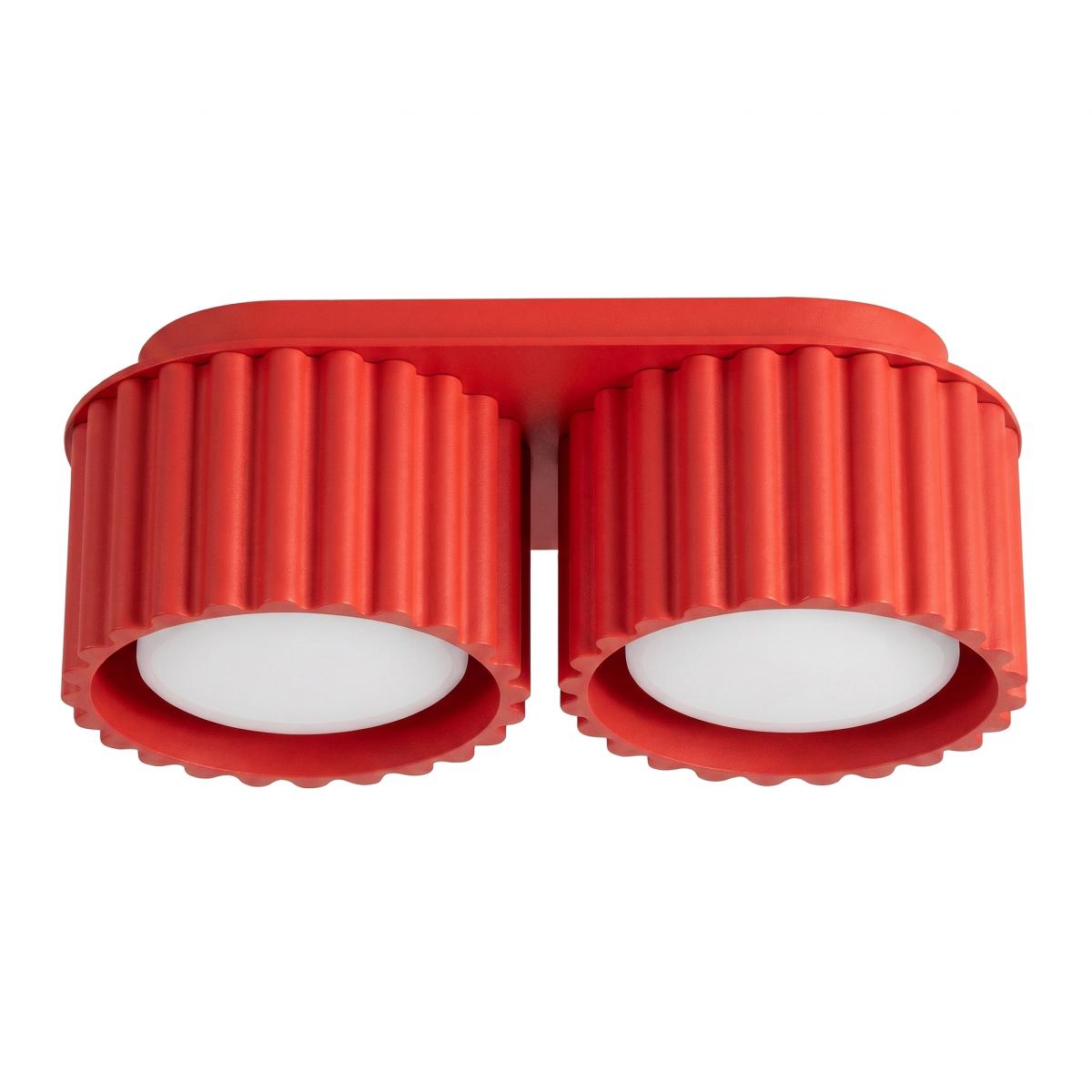 Sollux Plafón AURA 2 rojo Gx53 