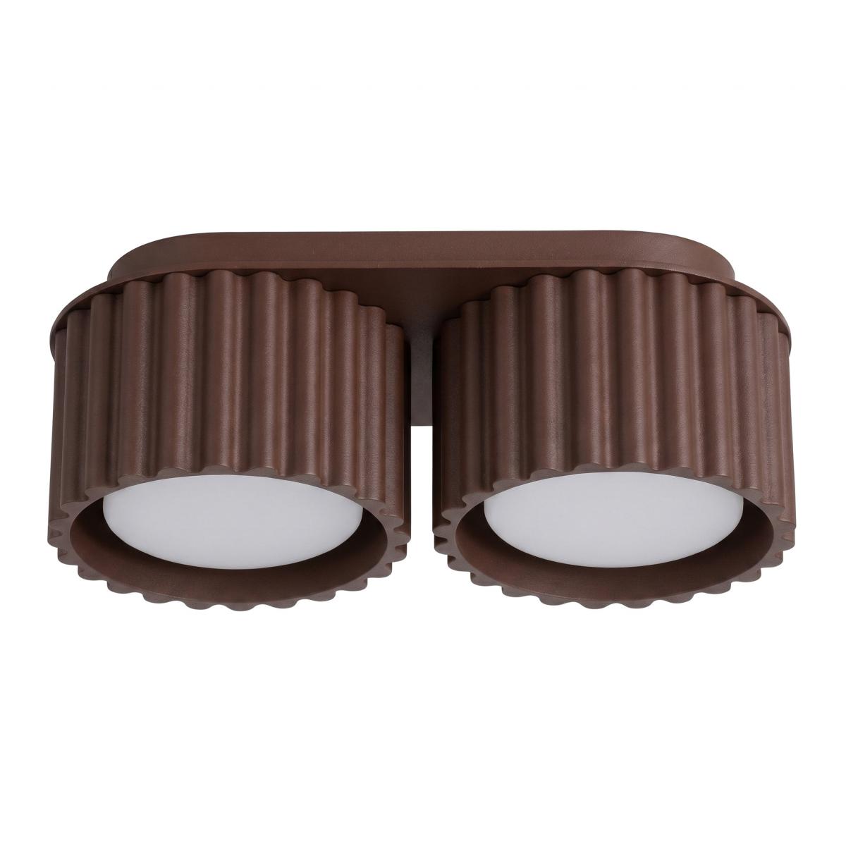 Sollux Plafón AURA 2 marrón Gx53 