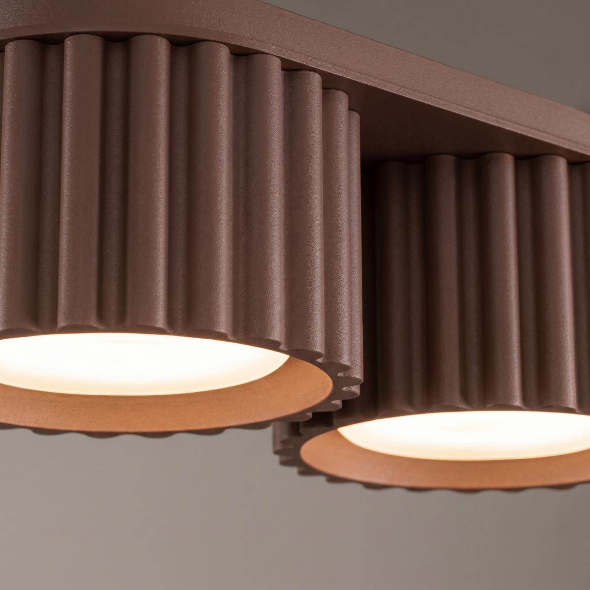 Sollux Plafón AURA 2 marrón Gx53 