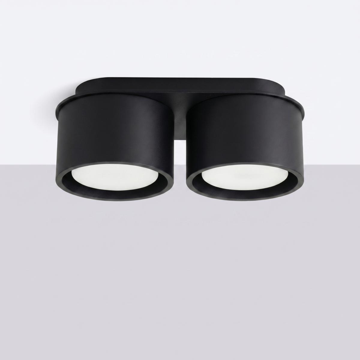 Sollux Plafón MODO 2 negro Gx53 