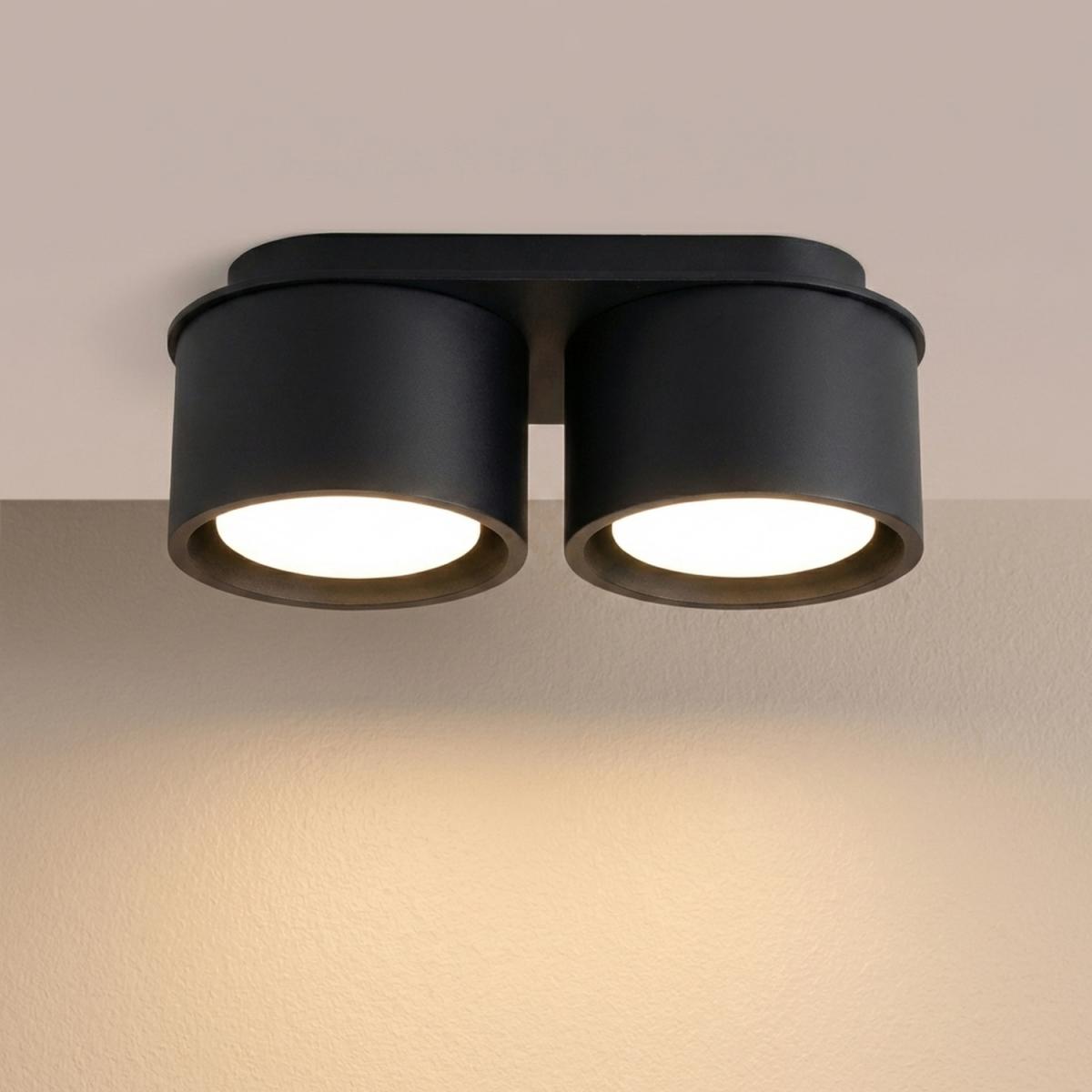 Sollux Plafón MODO 2 negro Gx53 