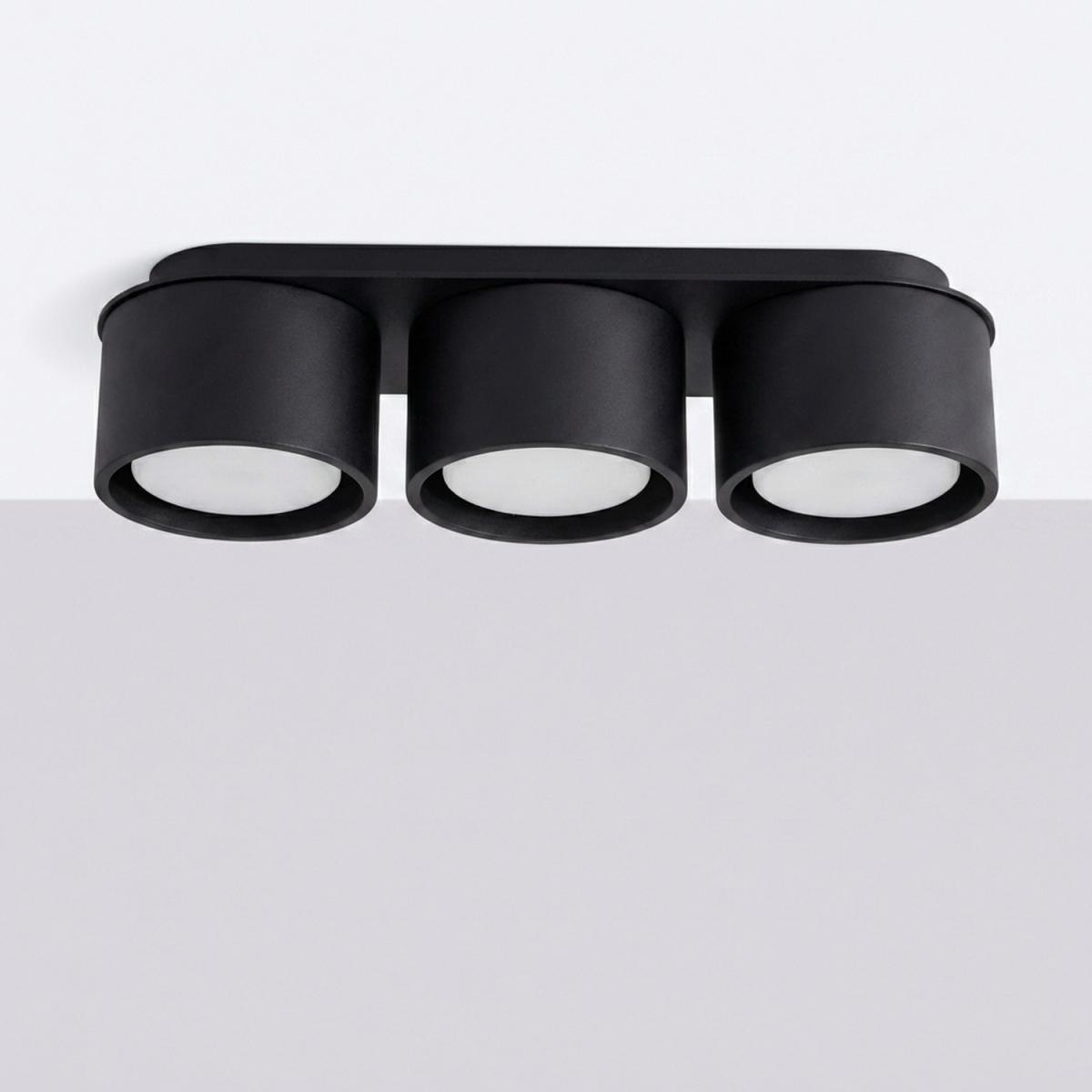 Sollux Plafón MODO 3 negro Gx53 