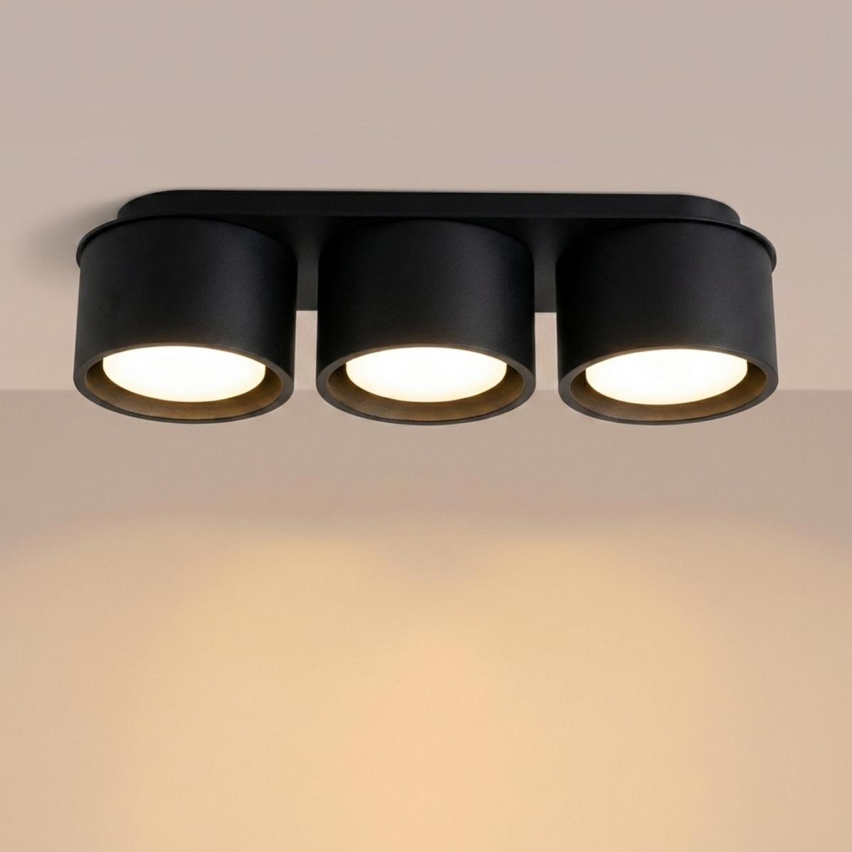 Sollux Plafón MODO 3 negro Gx53 