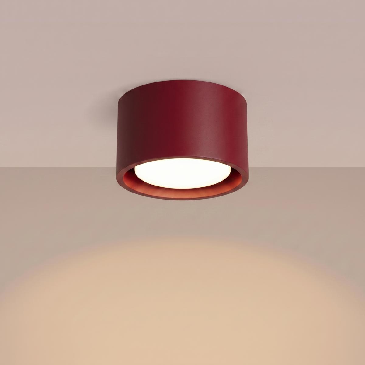 Sollux Plafón MODO 1 burdeos Gx53 