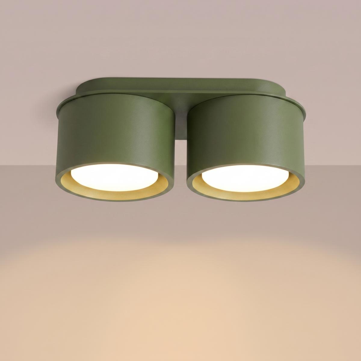 Sollux Plafón MODO 2 verde oliva Gx53 