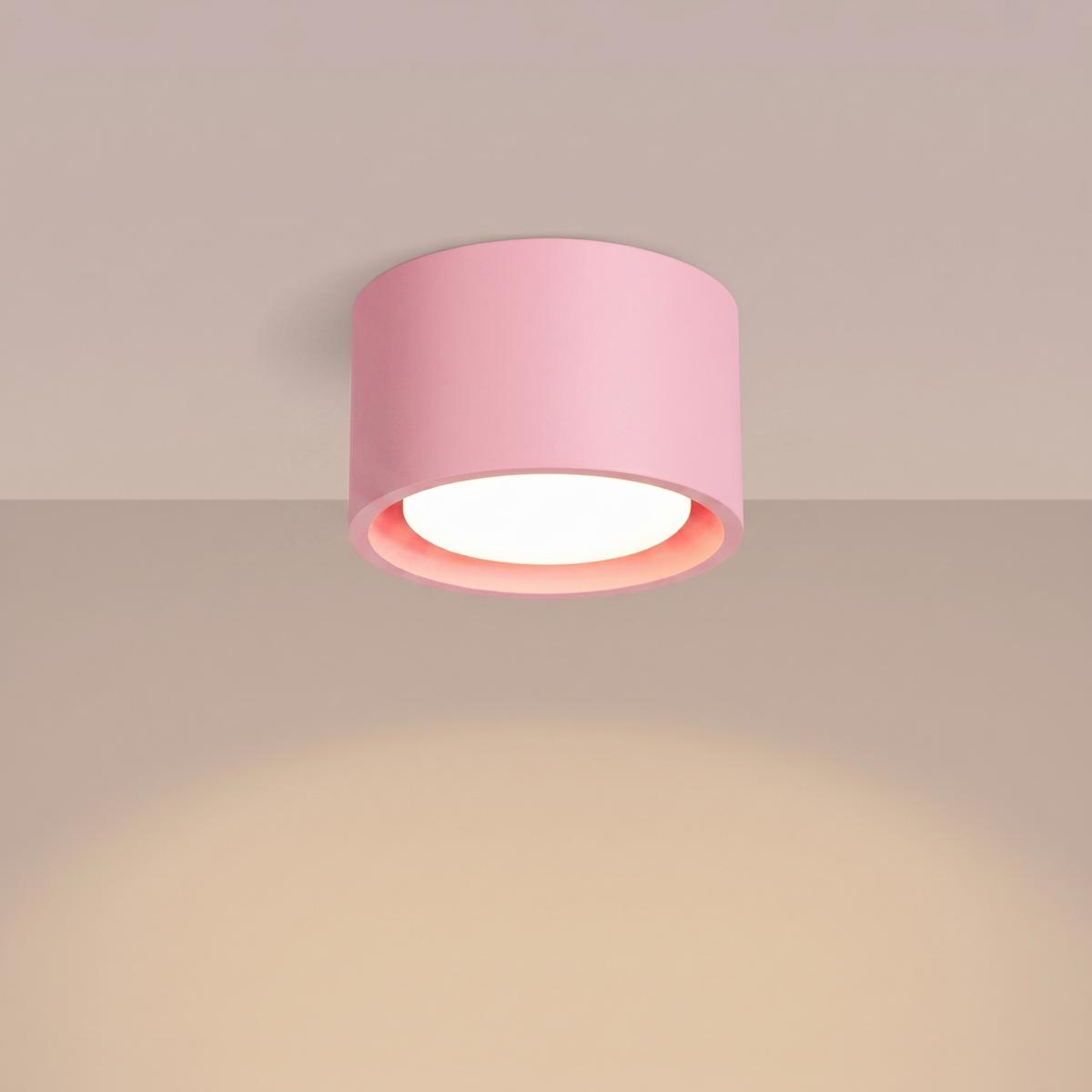 Sollux Plafón MODO 1 rosa Gx53 