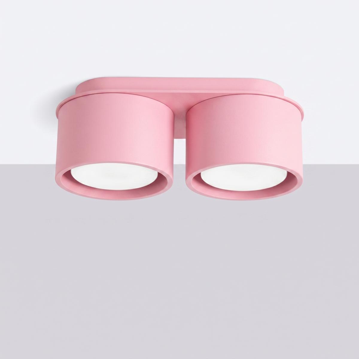 Sollux Plafón MODO 2 rosa Gx53 