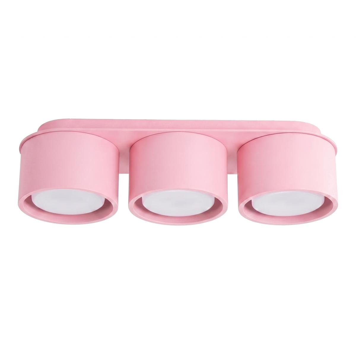 Sollux Plafón MODO 3 rosa Gx53 