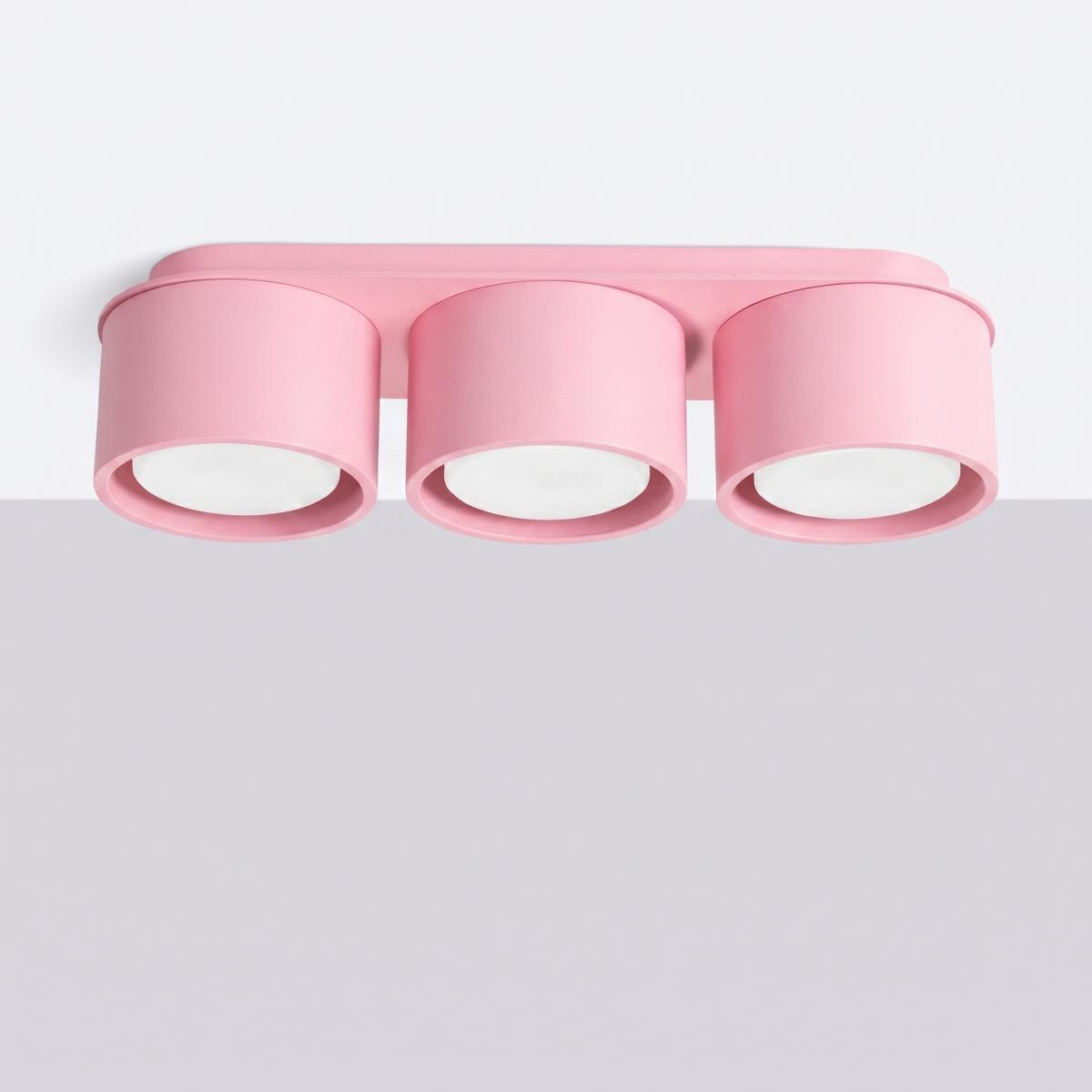 Sollux Plafón MODO 3 rosa Gx53 
