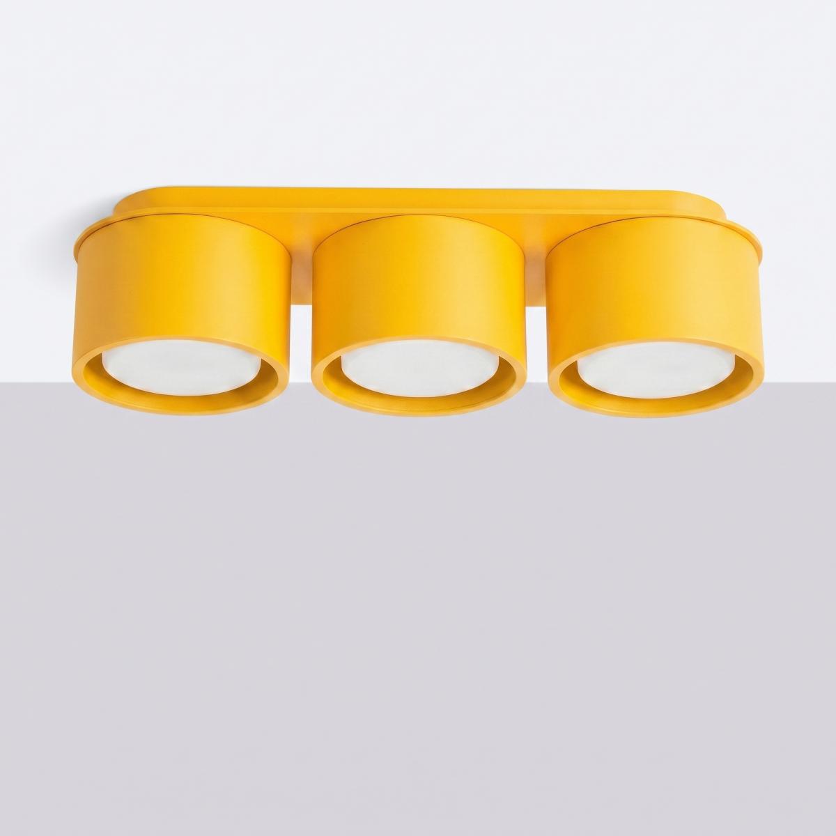 Sollux Plafón MODO 3 amarillo Gx53 